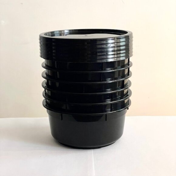 (6) Plastic Microwave Safe 24oz Noodle Soup Bowls w Lids Set - Picture 4 of 16